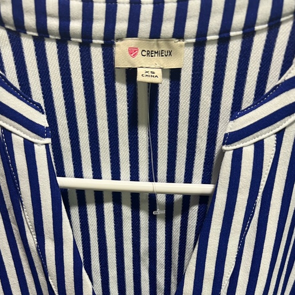 NWOT Daniel Cremieux striped blouse - Picture 6 of 6